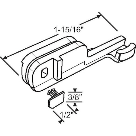 Strybuc Shower Door Slide Guide 22-71A